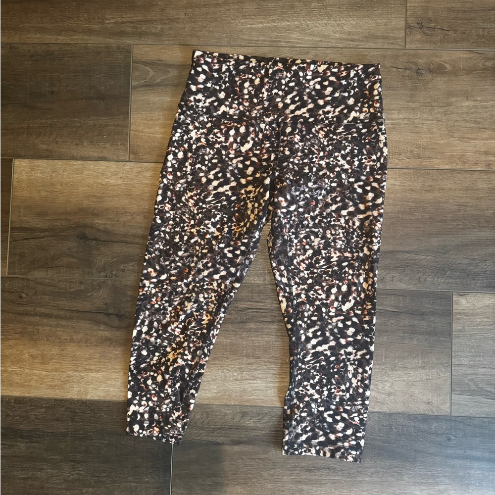 lululemon athletica Animal Print Leggings - Brown and Black